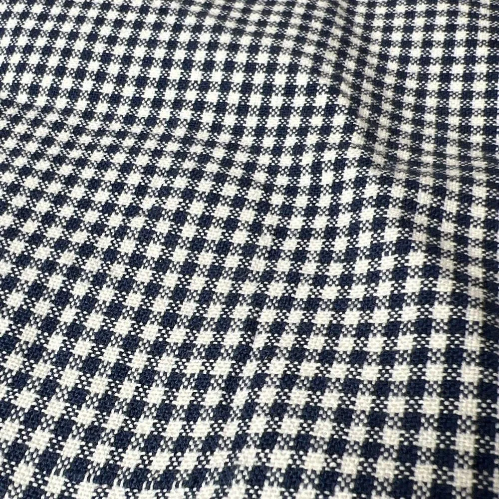 5 Snowman Placemats Christmas Holiday Blue‎ White Plaid Checkered Embroidered